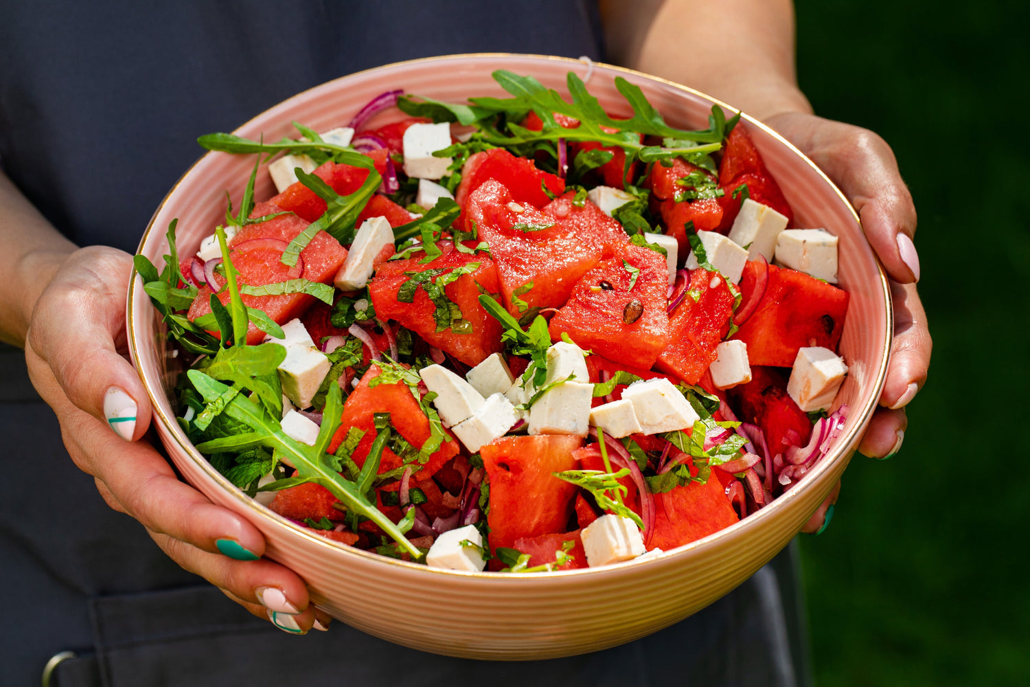 Sałatka z arbuzem i Sałatkowym