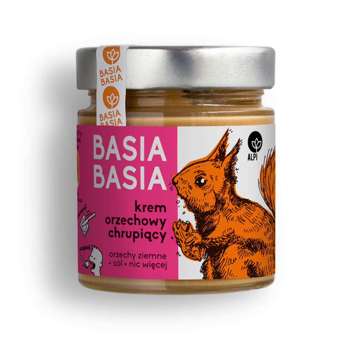 BASIA BASIA Krem orzechowy chrupiący 210 g