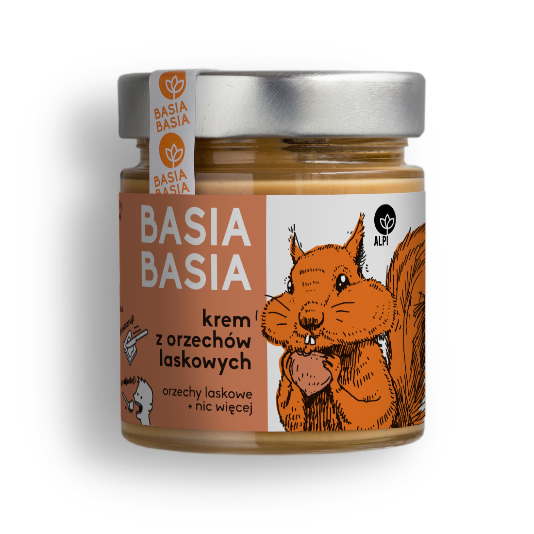 BASIA BASIA Krem z orzechów laskowych 210 g