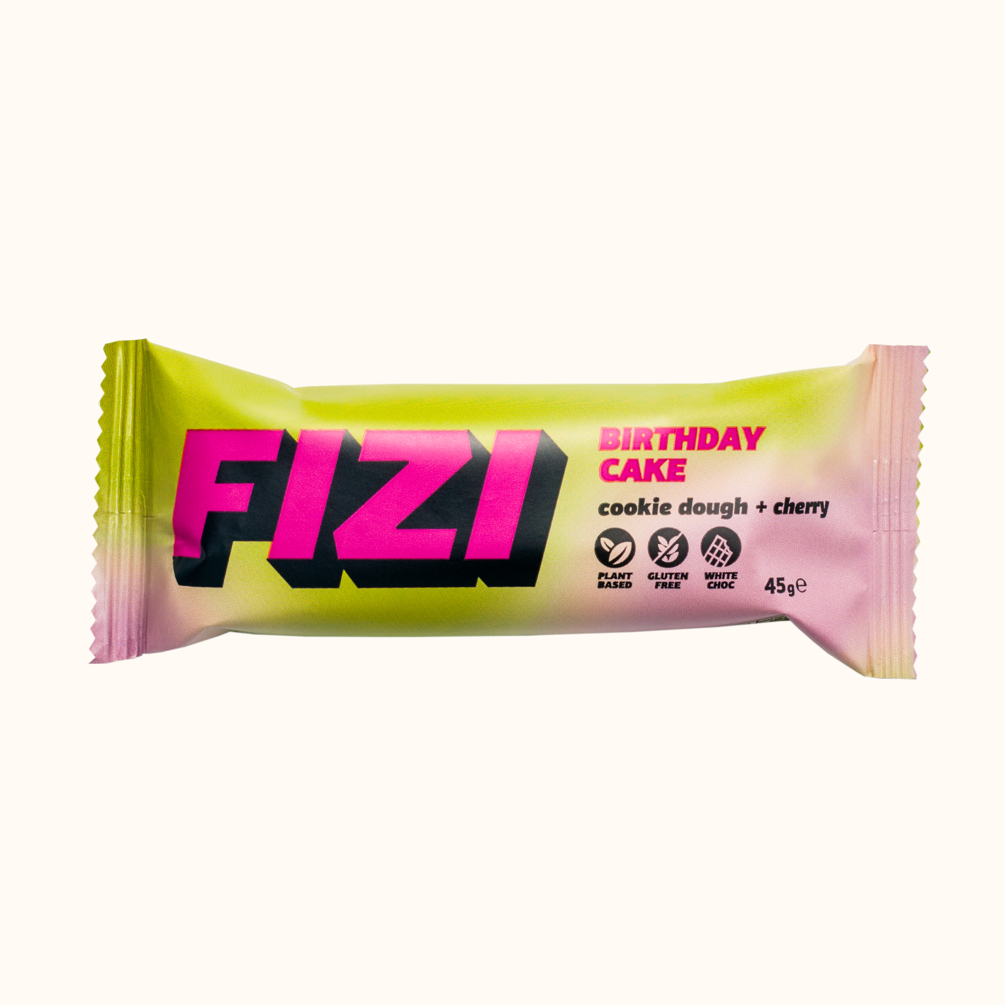 FIZI baton w białej polewie COOKIE DOUGH+CHERRY 45g