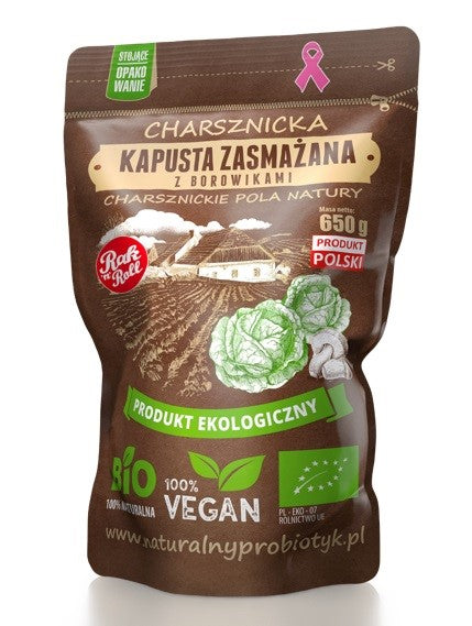 Kapusta zasmażana z borowikami BIO 650g Charsznickie Pola