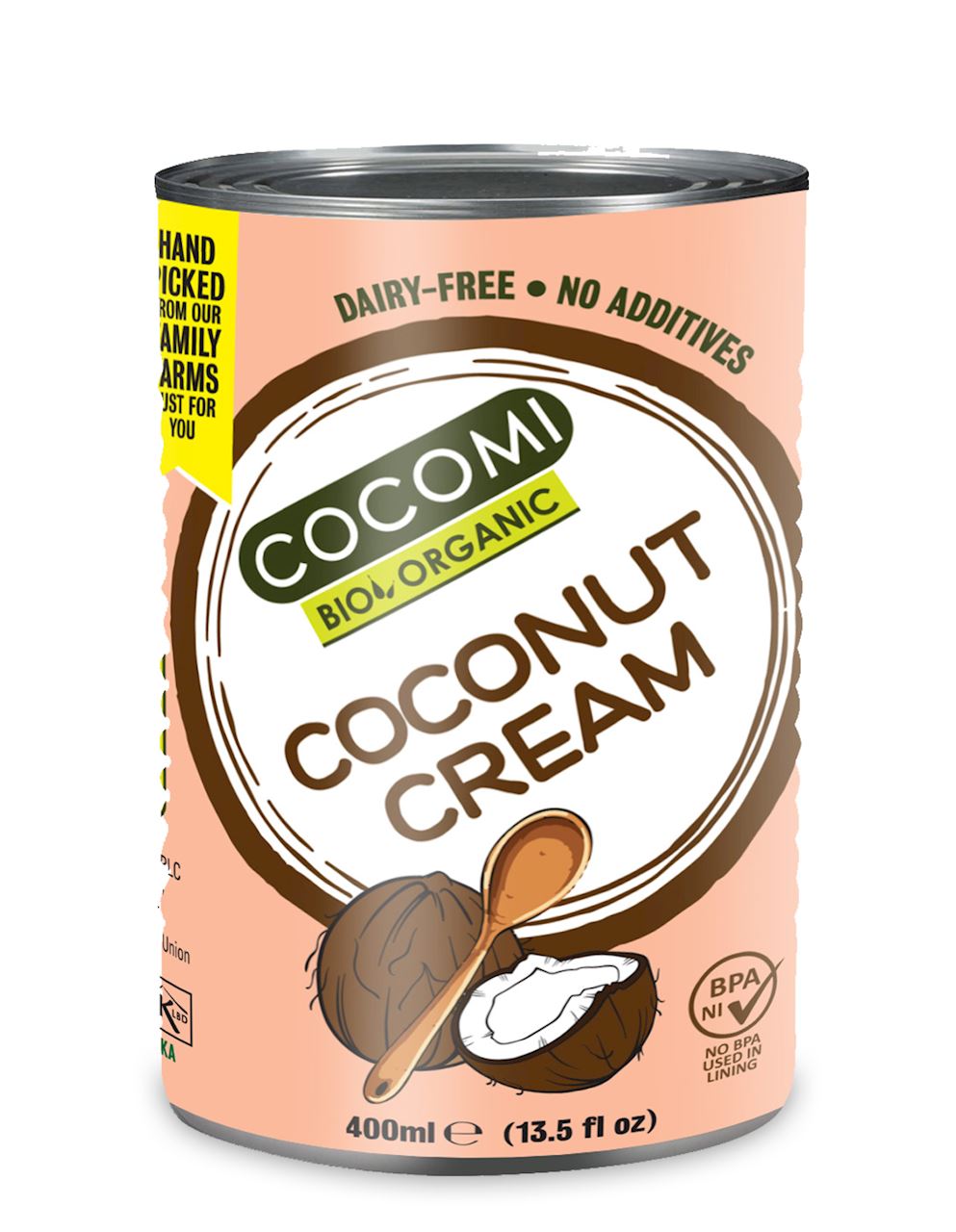 Mleczko kokosowe bez gumy guar bez dodatku cukrów BIO 400 g Cocomi