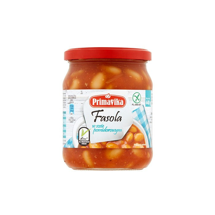 Primavika Fasola w sosie pomidorowym bezglutenowa 440 g