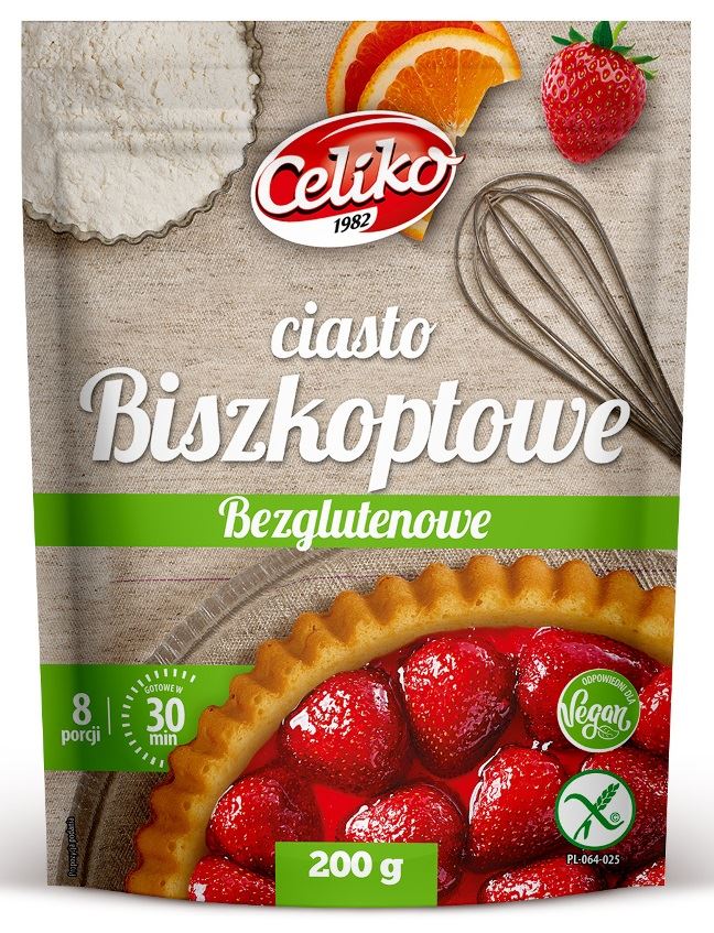 Mieszanka do wypieku biszkoptu bezglutenowa 200g Celiko