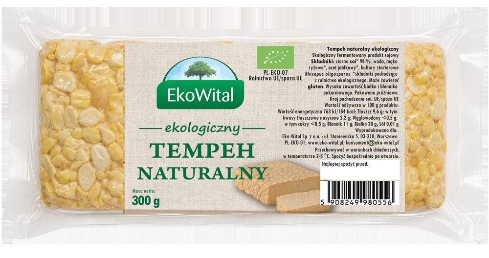 Tempeh naturalny BIO 300 g EKO-WITAL