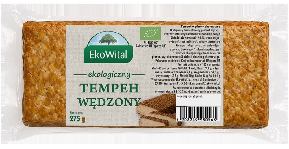 Tempeh wędzony BIO 275 g EKO-WITAL