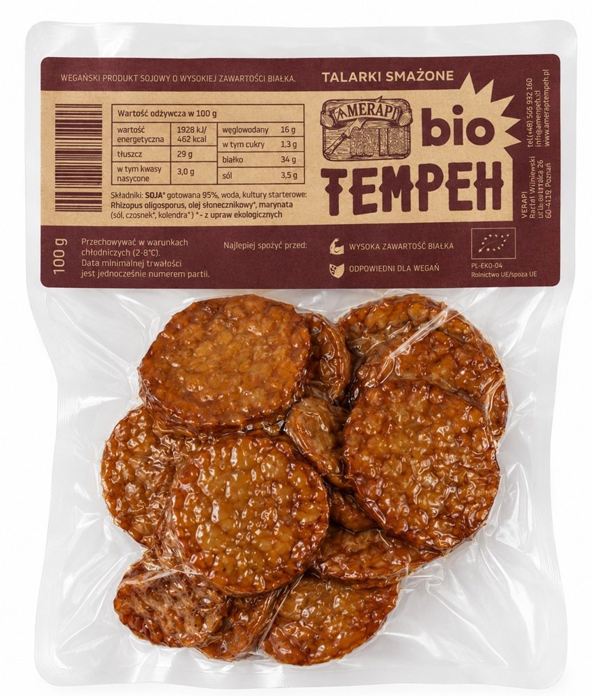 Tempeh Talarki Smażone BIO 100 g MERAPI