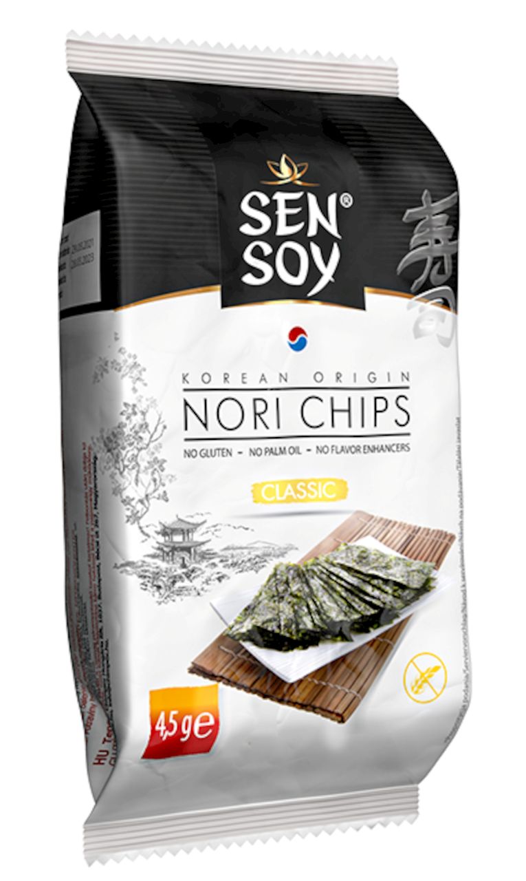 Chipsy z nori klasyczne bezglutenowe 4,5g SEN SOY
