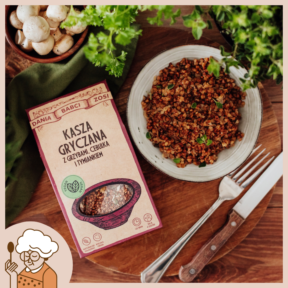 SYS FOOD Kasza gryczana z grzybami, cebulką i tymiankiem 250 g