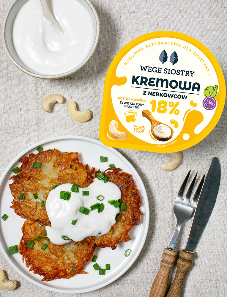 Kremowa 18% kwaśna na bazie nerkowców 150 g