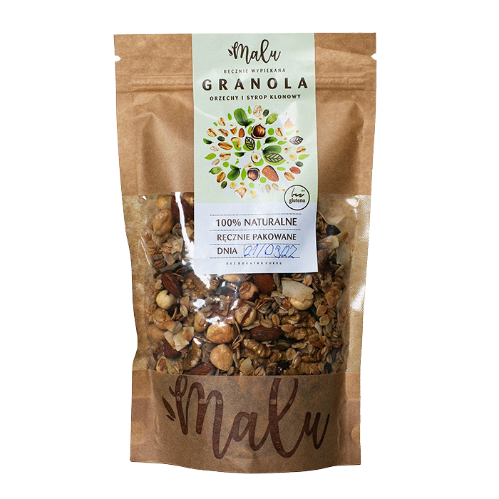 Malu Granola Orzechy i Syrop Klonowy 360 g