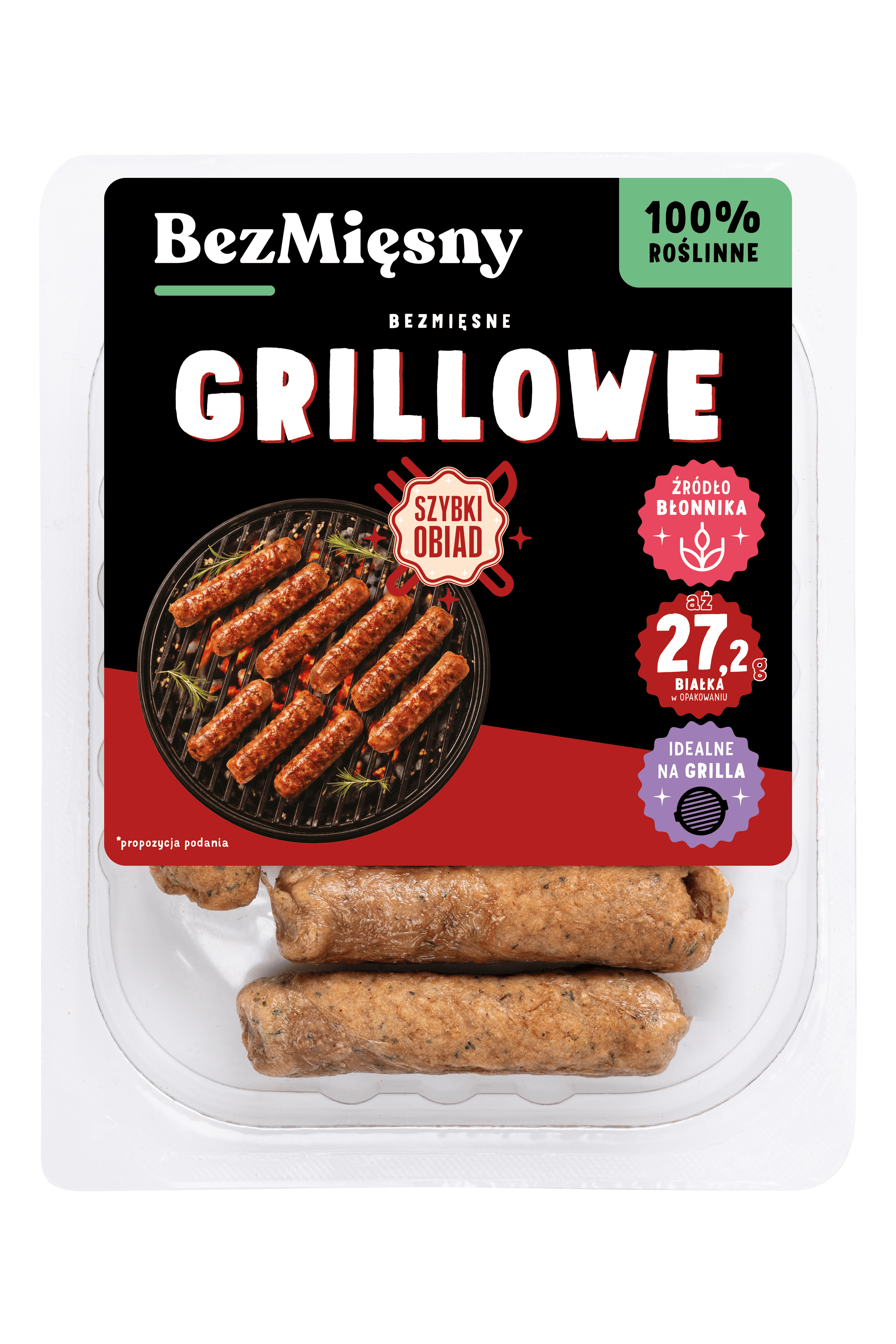 Roślinne Kiełbaski Grillowe 200 g Bezmięsny