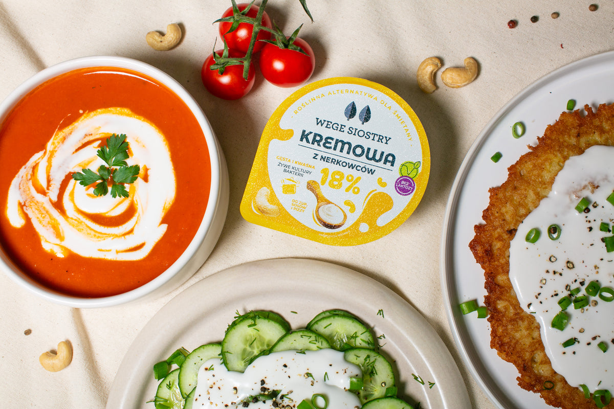 Kremowa 18% kwaśna na bazie nerkowców 150 g