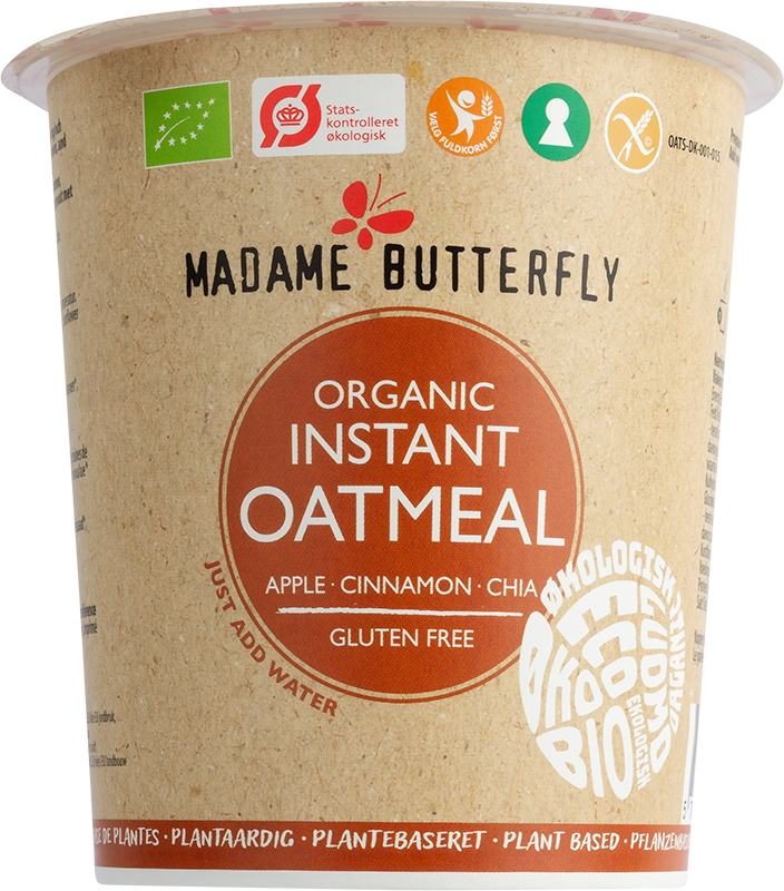 Owsianka błyskawiczna jabko cynamon chia bezglutenowa BIO 55g Madame Butterfly