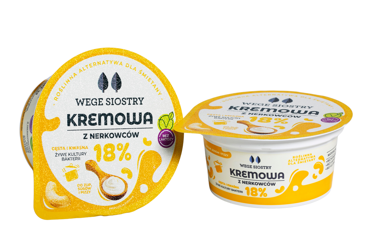 Kremowa 18% kwaśna na bazie nerkowców 150 g