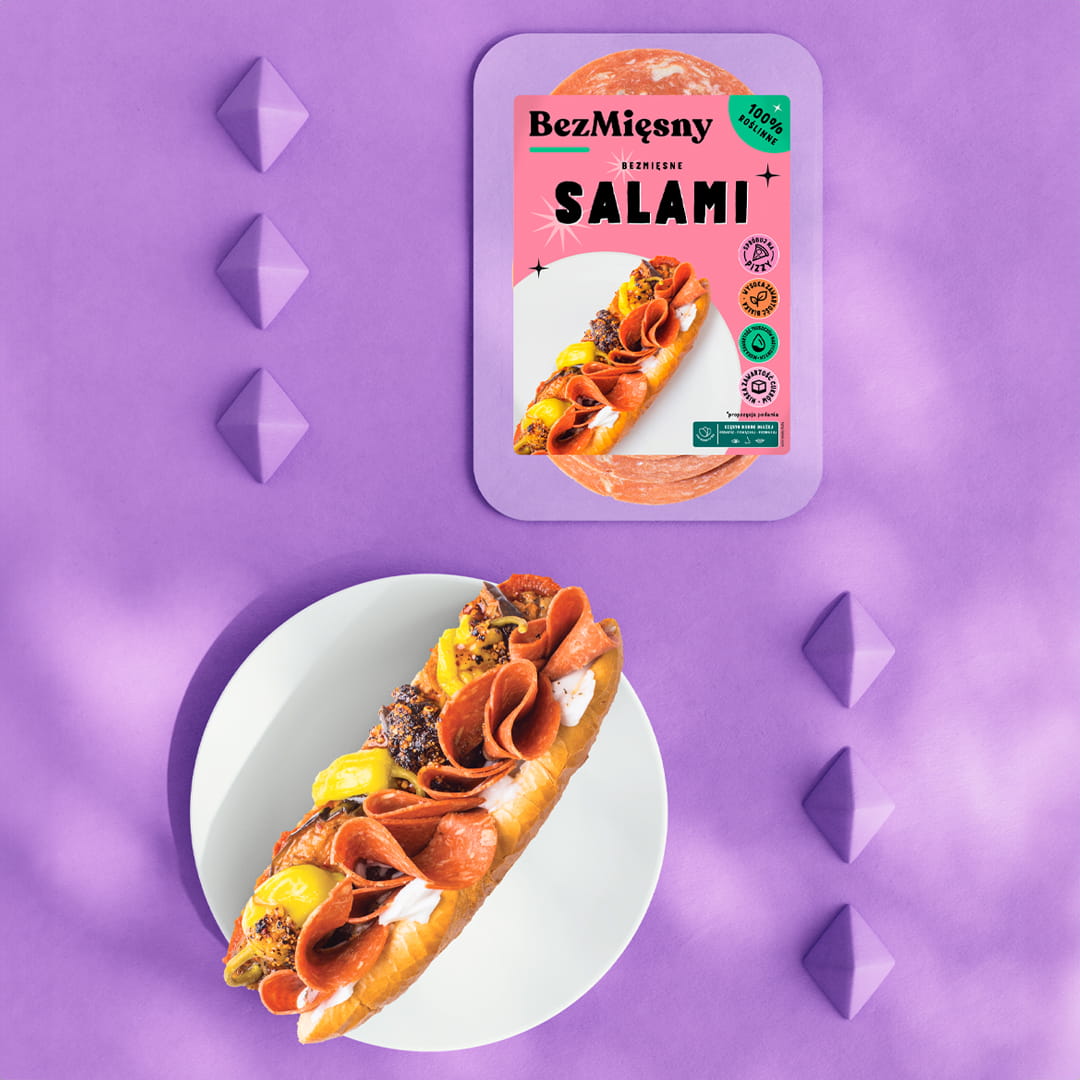 Bezmięsny Bezmięsne salami 100 g
