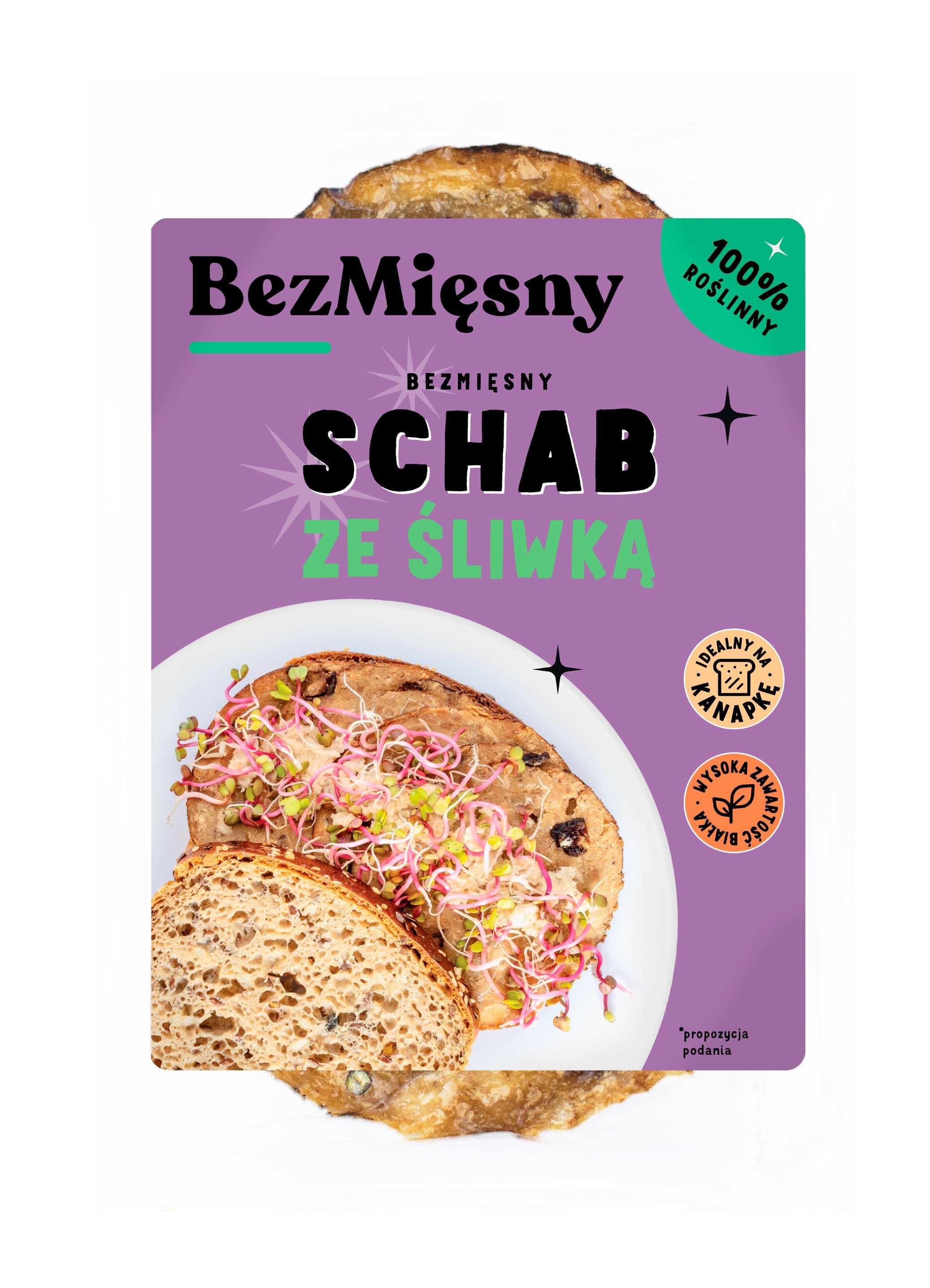Roślinny schab ze śliwką 100g Bezmięsny