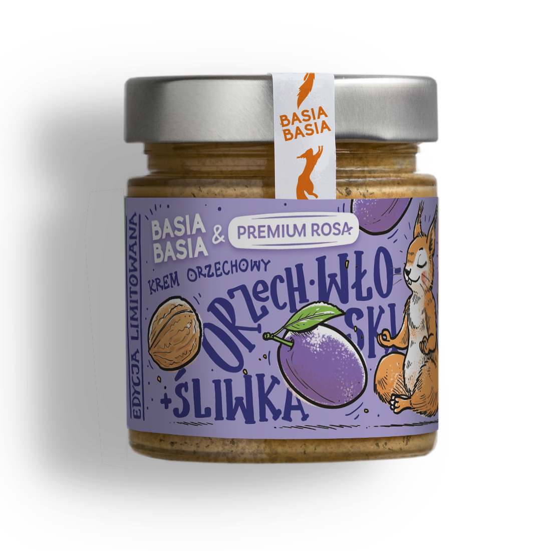 BASIA BASIA Krem orzechowy orzech włoski + śliwka 195 g