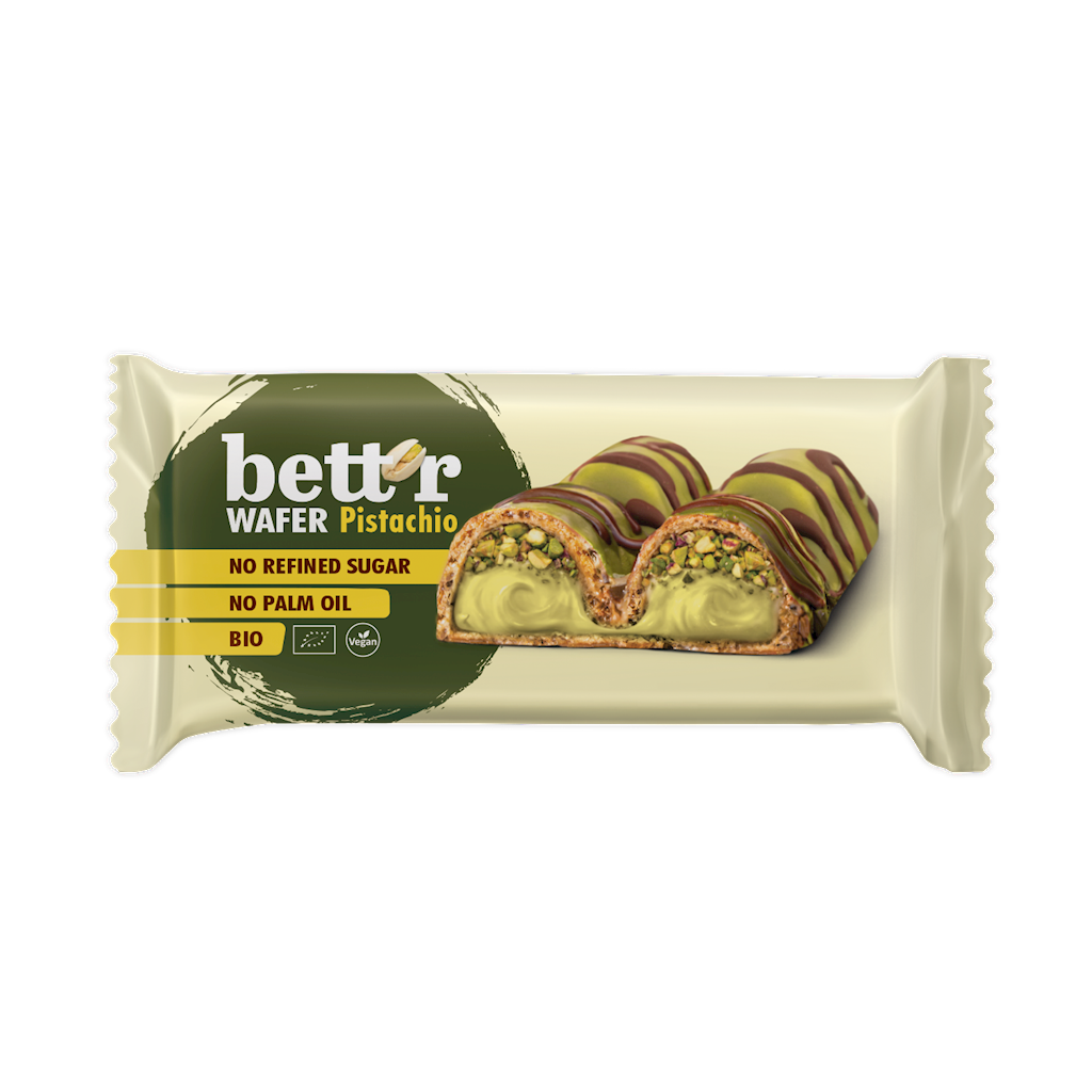 Wafelek z kremem pistacjowym BIO 34 g BETT'R
