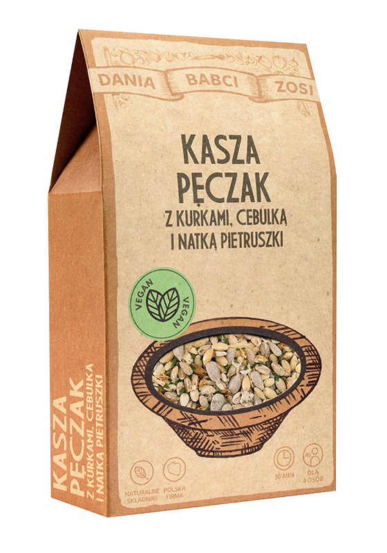 SYS FOOD Kasza pęczak z kurkami, cebulką i natką pietruszki 200 g