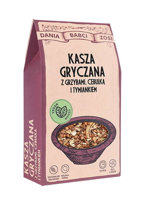 SYS FOOD Kasza gryczana z grzybami, cebulką i tymiankiem 250 g