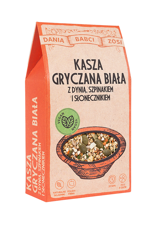 SYS FOOD Kasza gryczana biała z dynią, szpinakiem i słonecznikiem 250 g