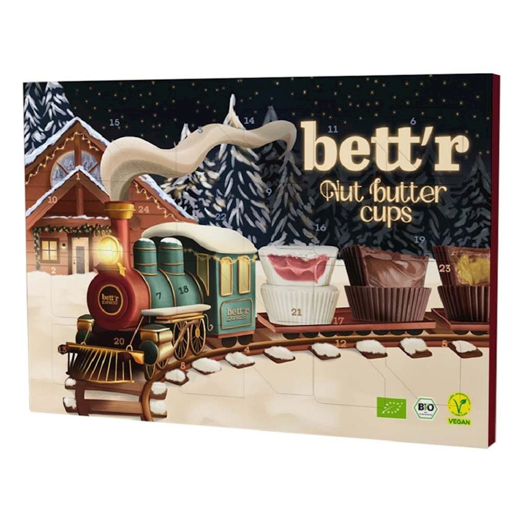 Kalendarz adwentowy pralinki mix BIO (24 x 13 g) 312 g BETT'R (produkt sezonowy)