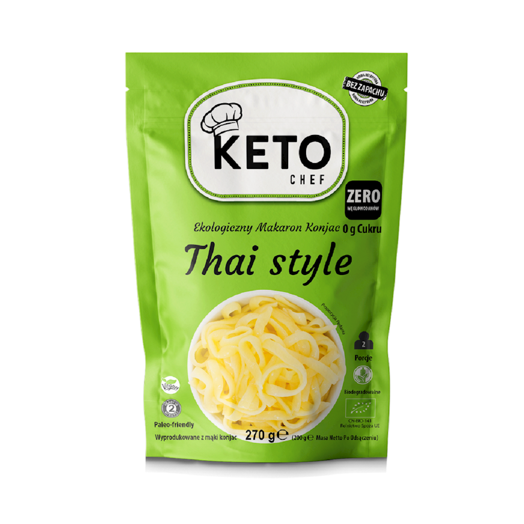 Makaron konjac Thai Style bezglutenowy BIO 270g KETO CHEF