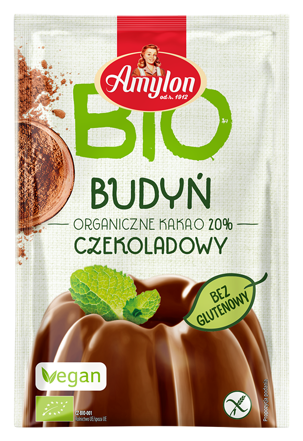 AMYLON Budyń o smaku czekoladowym bezglutenowy BIO 40 g