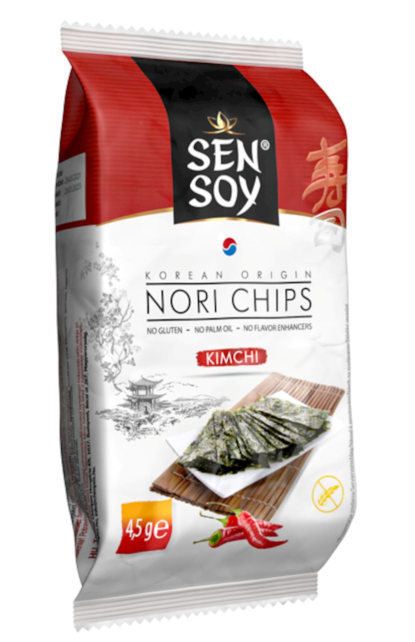 Chipsy z nori kimchi bezglutenowe 4,5g SEN SOY