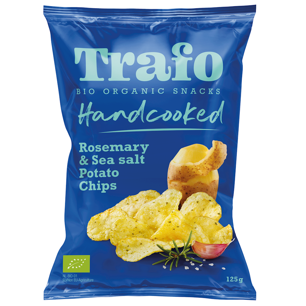 Chipsy ziemniaczane z rozmarynem i solą BIO 125 g TRAFO