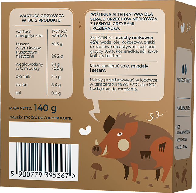 Toczony z nerkowców z leśnymi grzybami i kozieradką ZERO WASTE