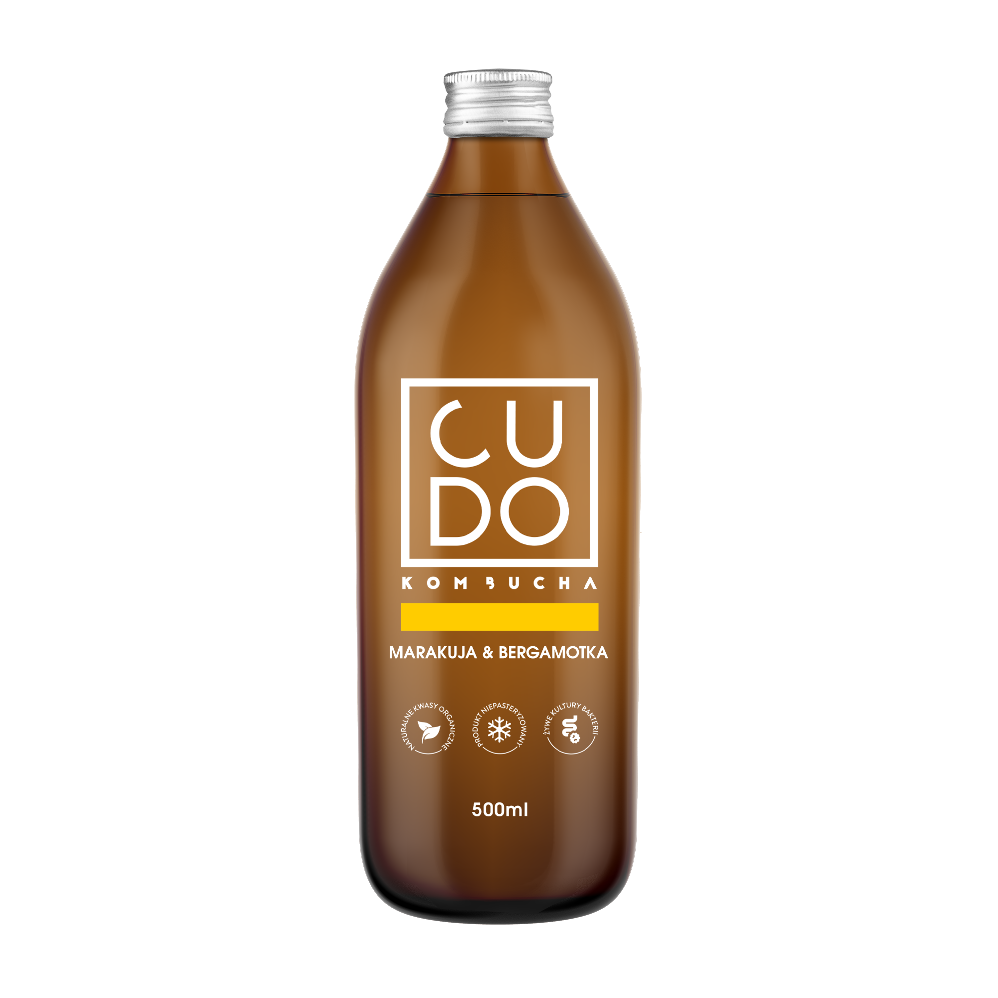 CUDO Kombucha Marakuja i Bergamotka 500 ml