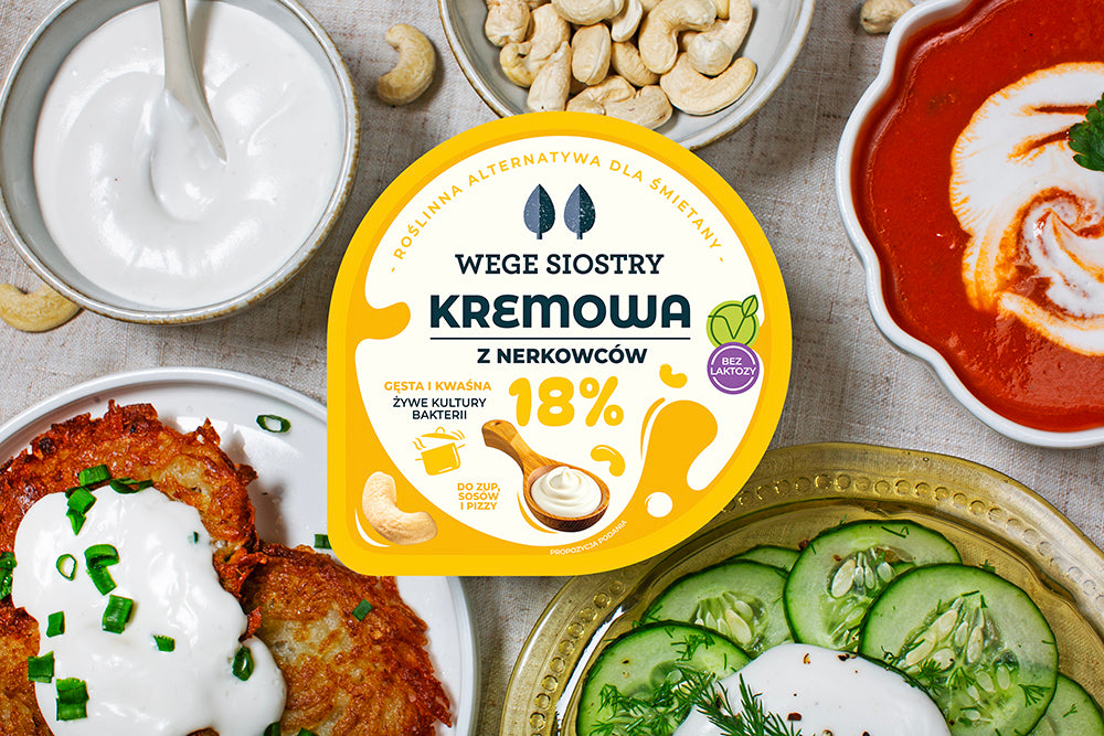 Kremowa 18% kwaśna na bazie nerkowców 150 g