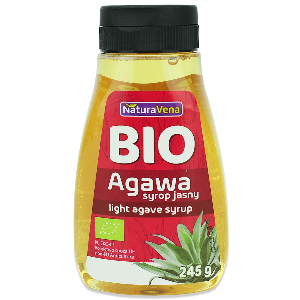 Syrop z agawy jasny BIO 245g NATURAVENA