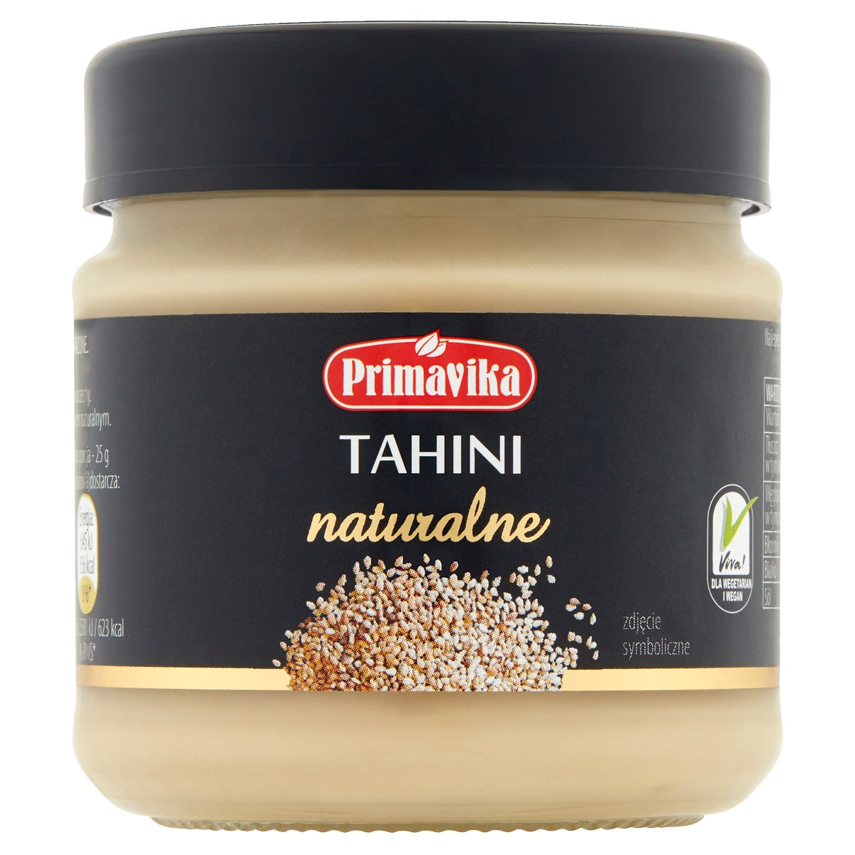 Tahini naturalne bezglutenowe 185g Primavika