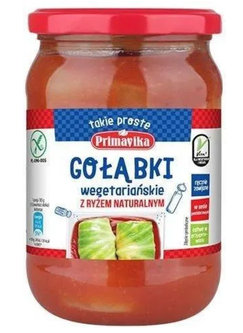 Primavika Gołąbki roślinne z ryżem naturalnym 480g