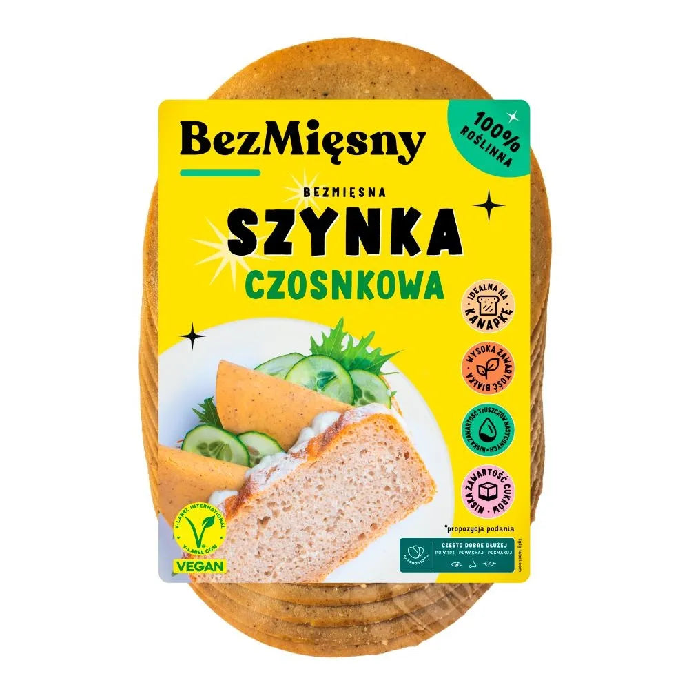 Bezmięsny Bezmięsna Szynka Czosnkowa 120 g