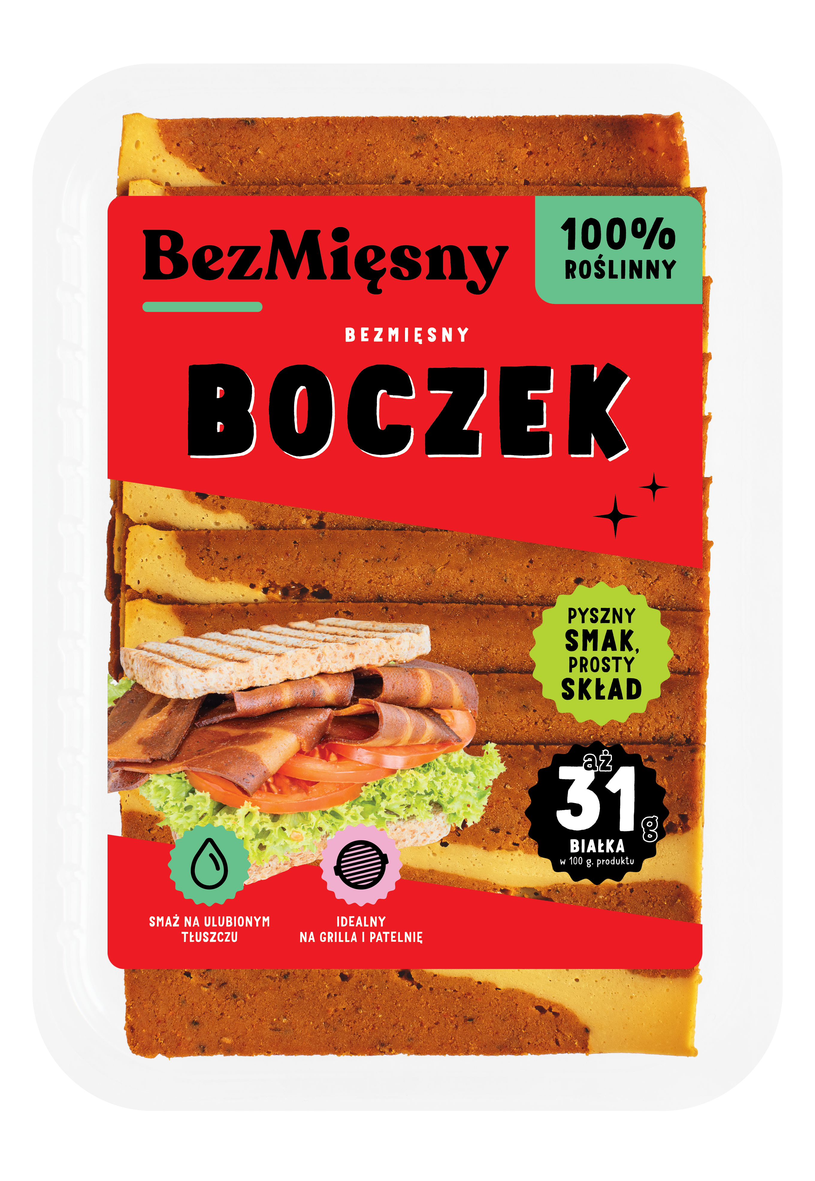 Bezmięsny Roślinny Boczek 100g