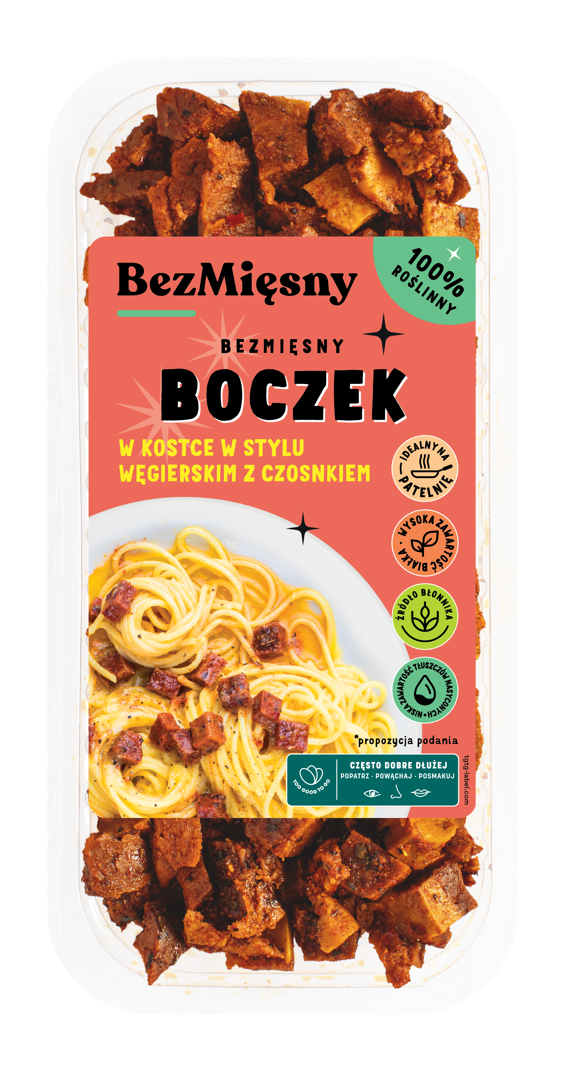 Bezmięsny Boczek Węgierski z czosnkiem 100g