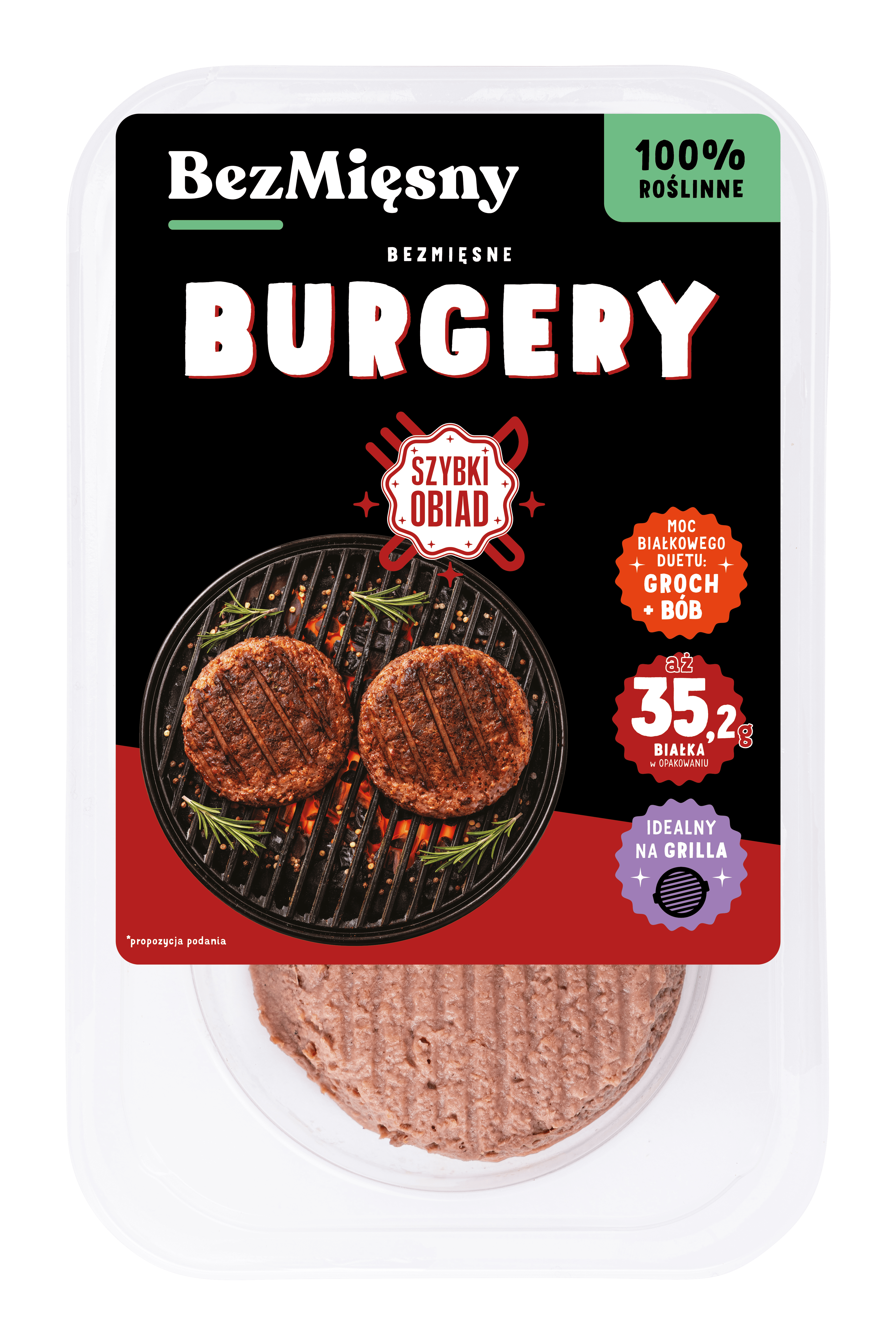 Roślinne Burgery 220g Bezmięsny