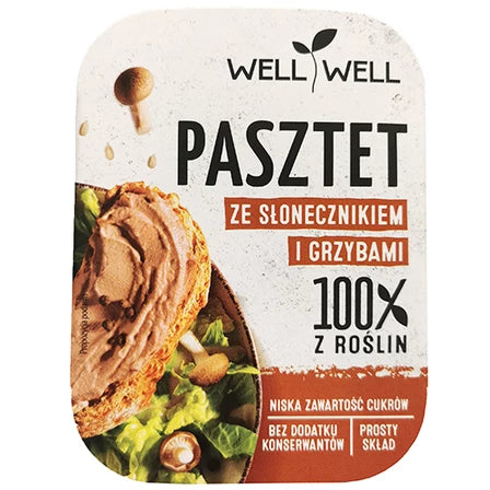 Well Well Pasztet ze słonecznikiem i grzybami 115 g