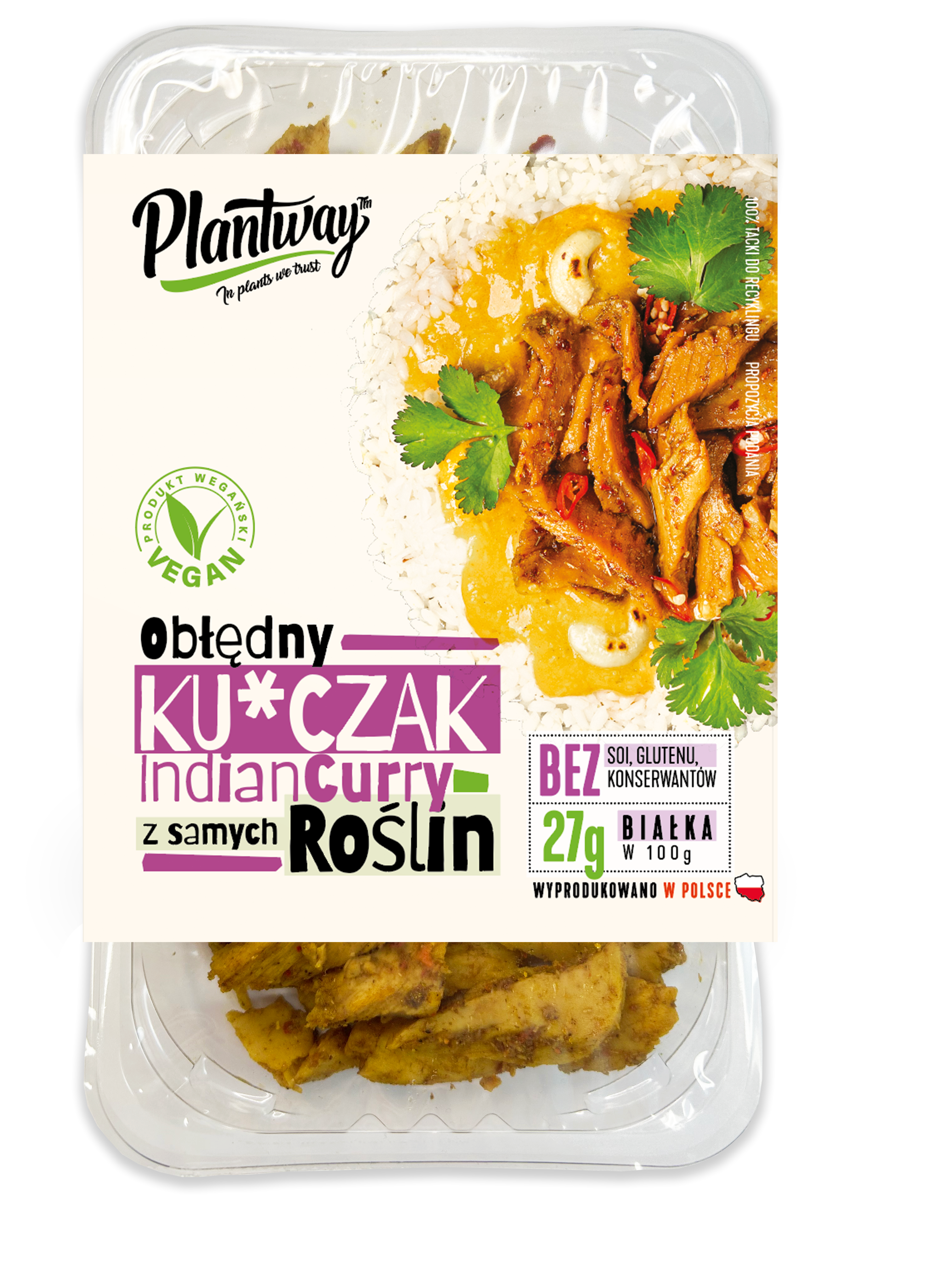 Plantway roślinny ku*czak indian curry 160 g