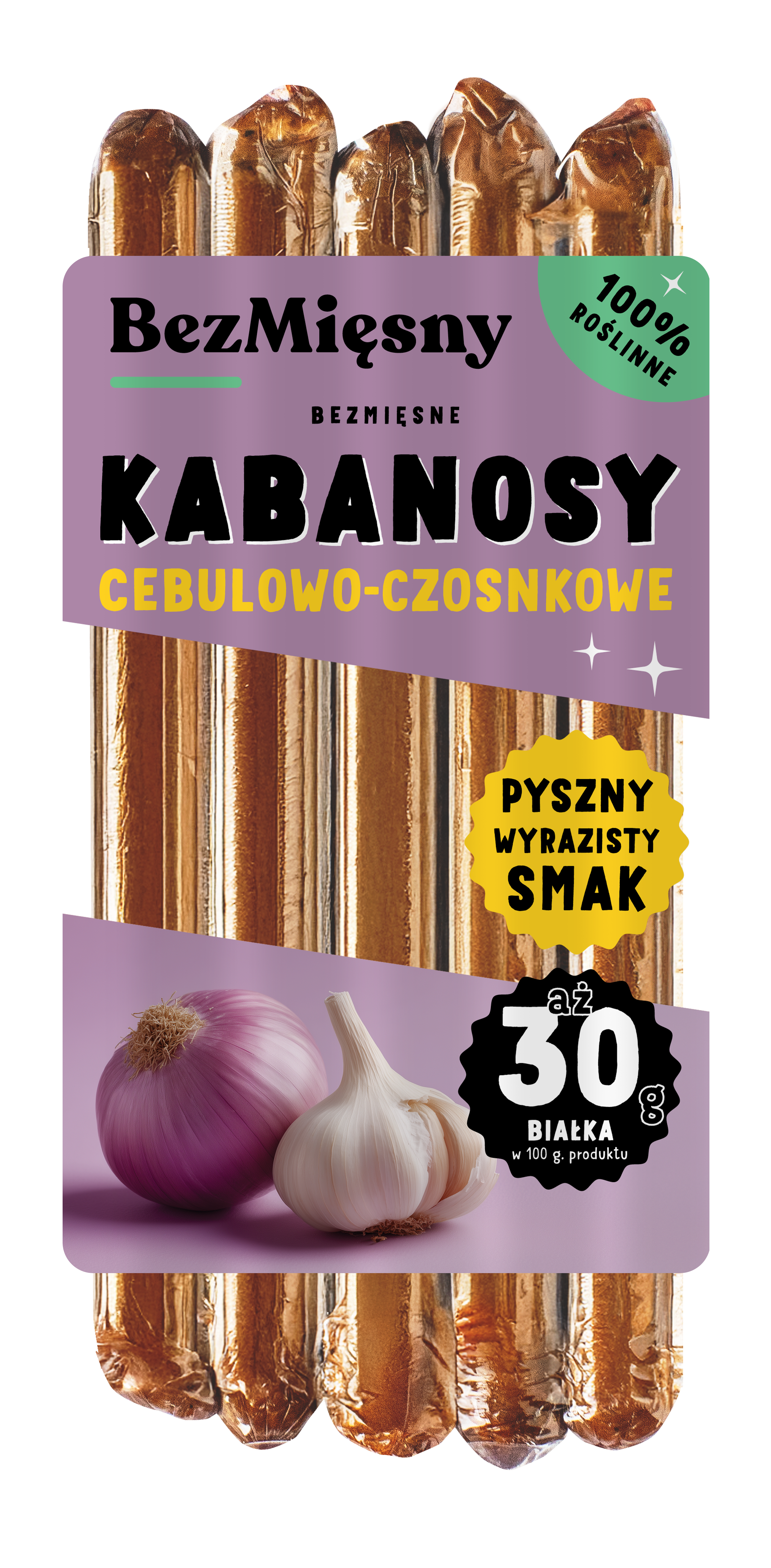 Kabanosy cebulowo-czosnkowe 160g Bezmięsny