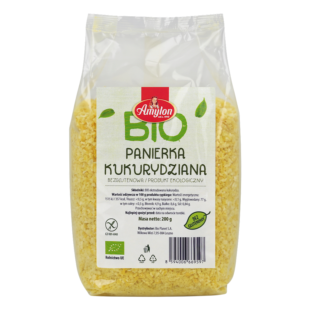 Panierka kukurydziana bezglutenowa BIO 200g Amylon