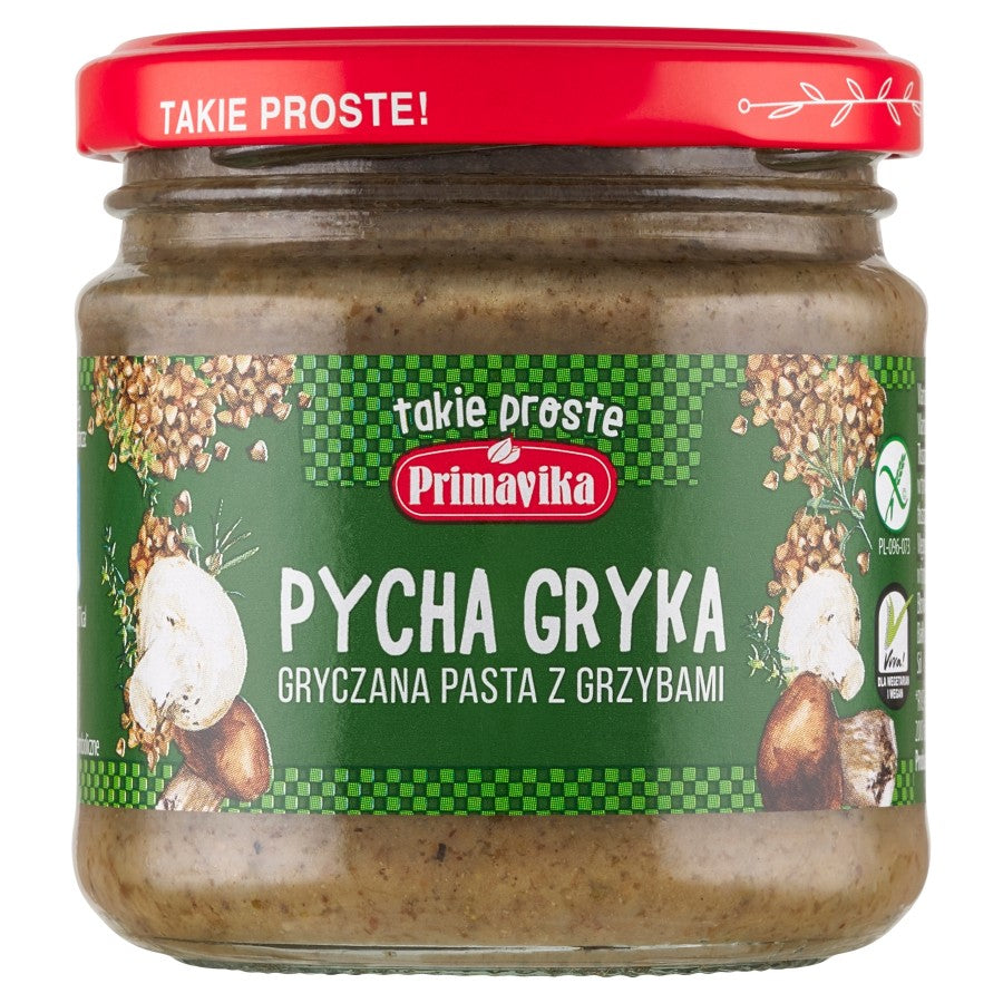 PYCHA GRYKA pasta z grzybami bezglutenowa 160 g Primavika
