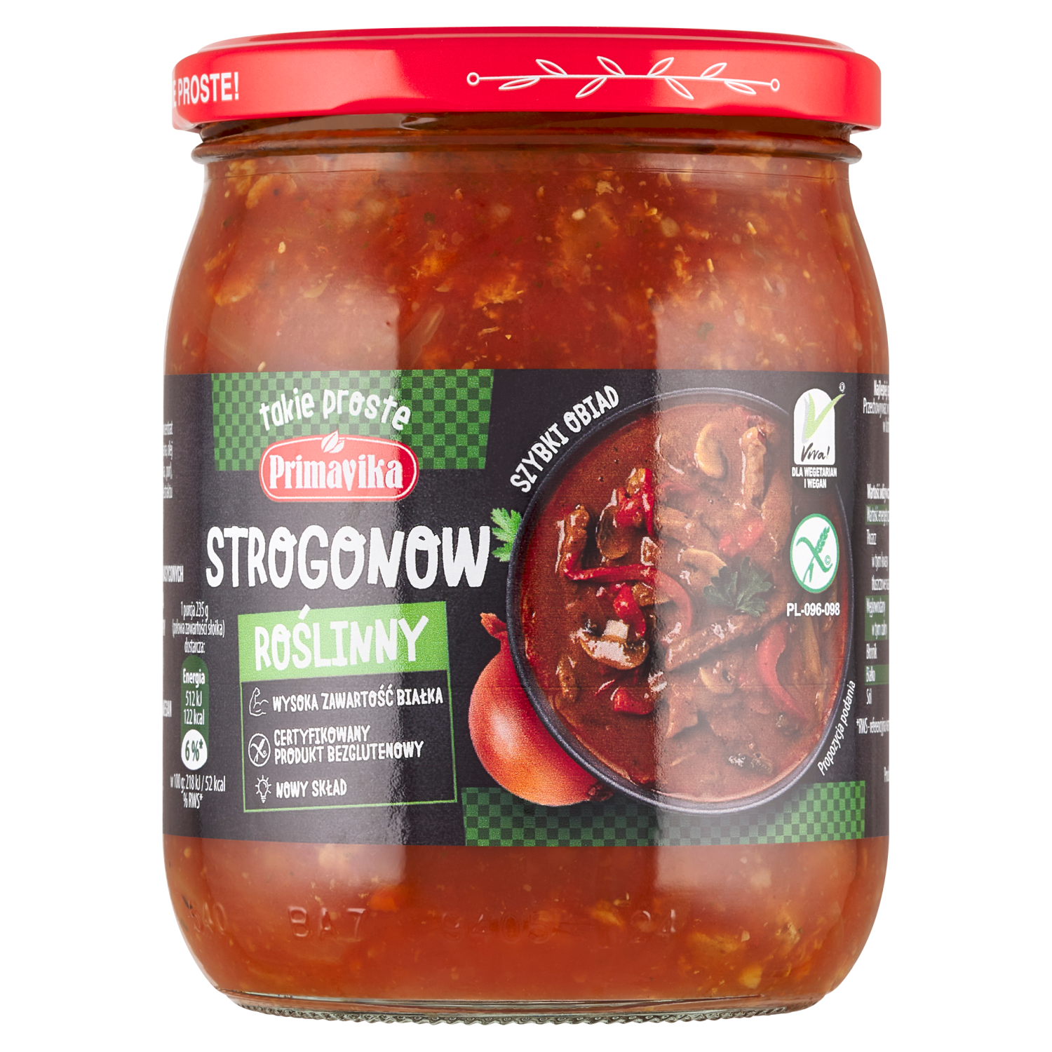 Roślinny strogonow 470g Primavika