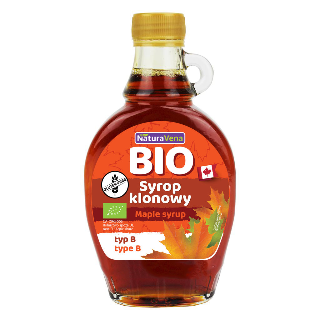 Syrop klonowy bezglutenowy BIO 330g NATURAVENA