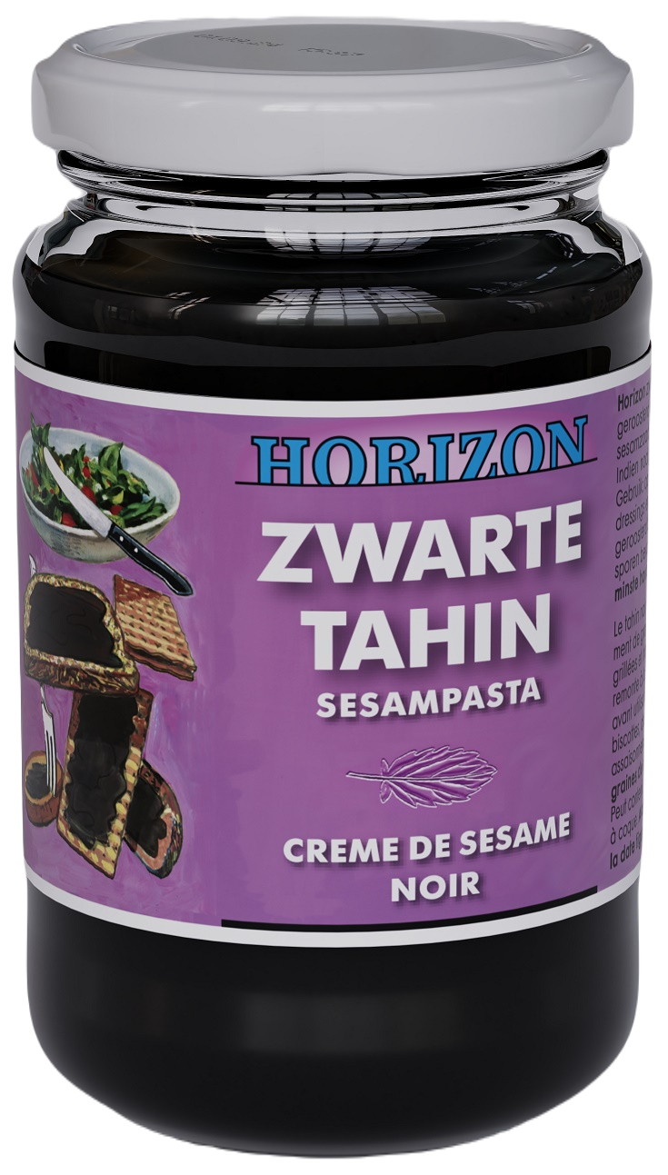 Tahini czarne (pasta sezamowa z czarnego sezamu) bezglutenowe BIO 350 g HORIZON
