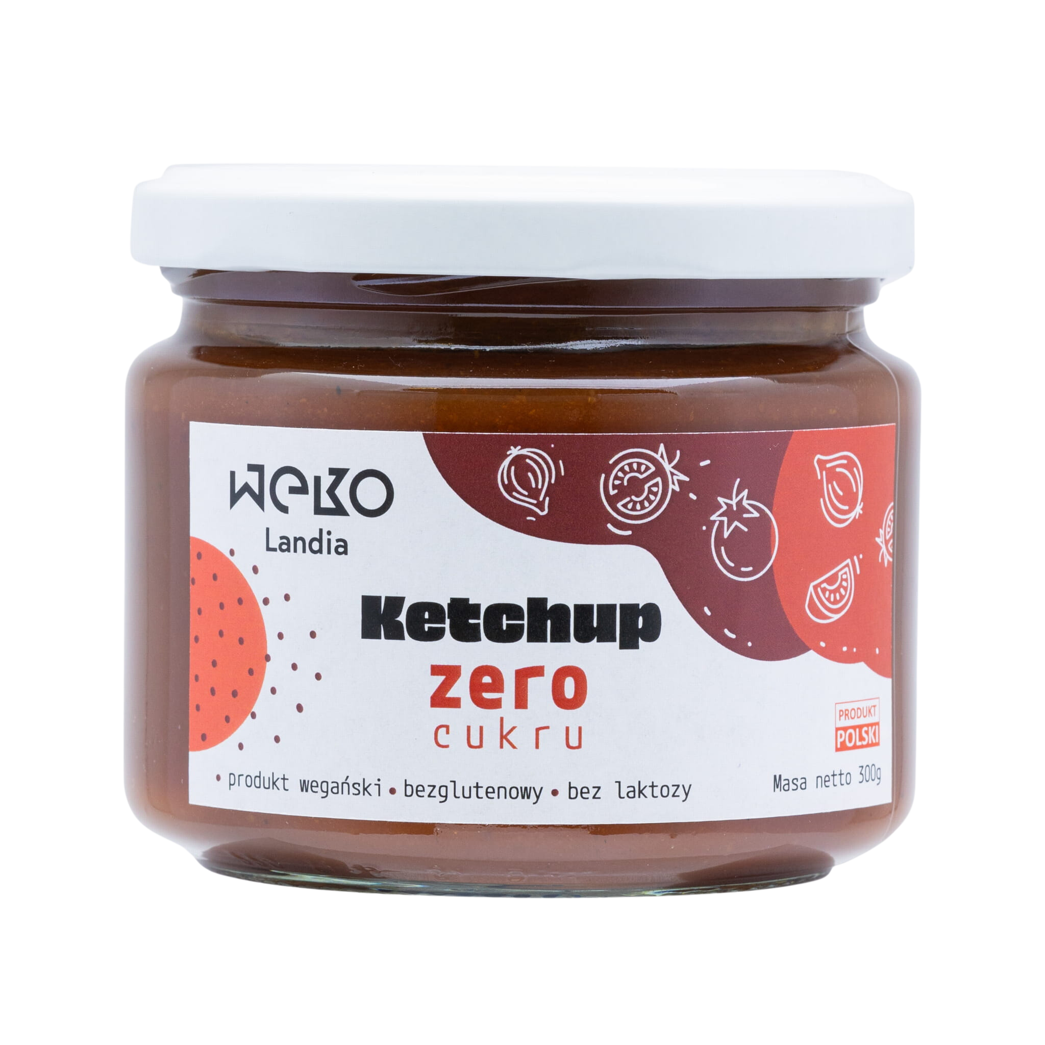Wekolandia Ketchup zero cukru 300 g